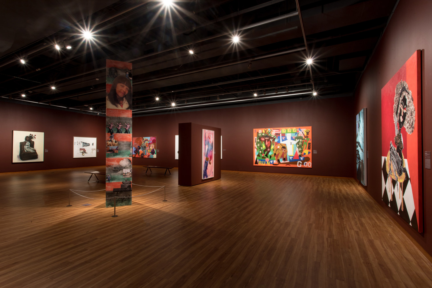 Installation view, Tschabalala Self,&amp;nbsp;A Superlative Palette: Contemporary Black Women Artists,&amp;nbsp;Harvey B. Gantt Center for African-American Arts, Charlotte, 2024