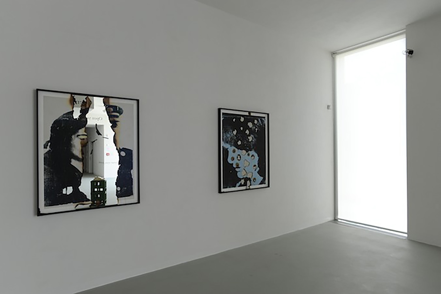 Installation view of photograph by Douglas Gordon