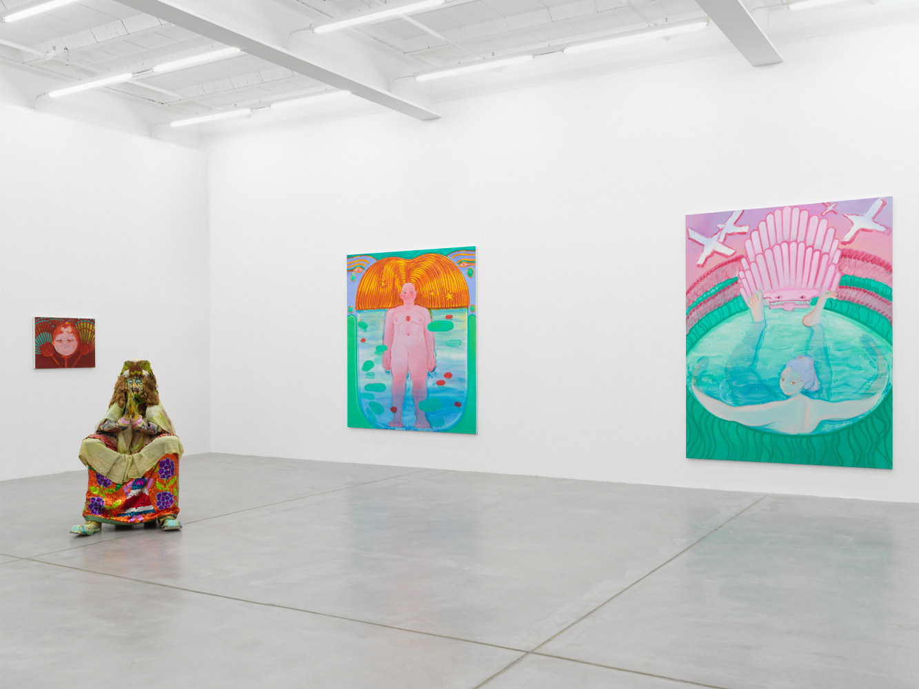 Installation view of works by various artists