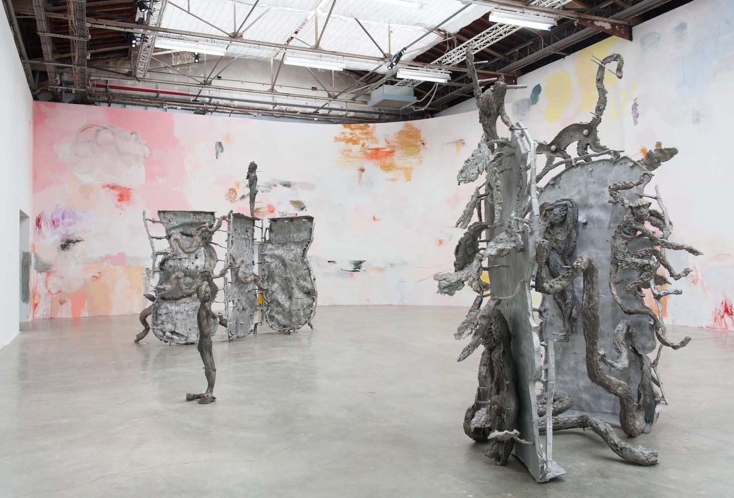 Installation view of sculptures by Jean-Marie Appriou