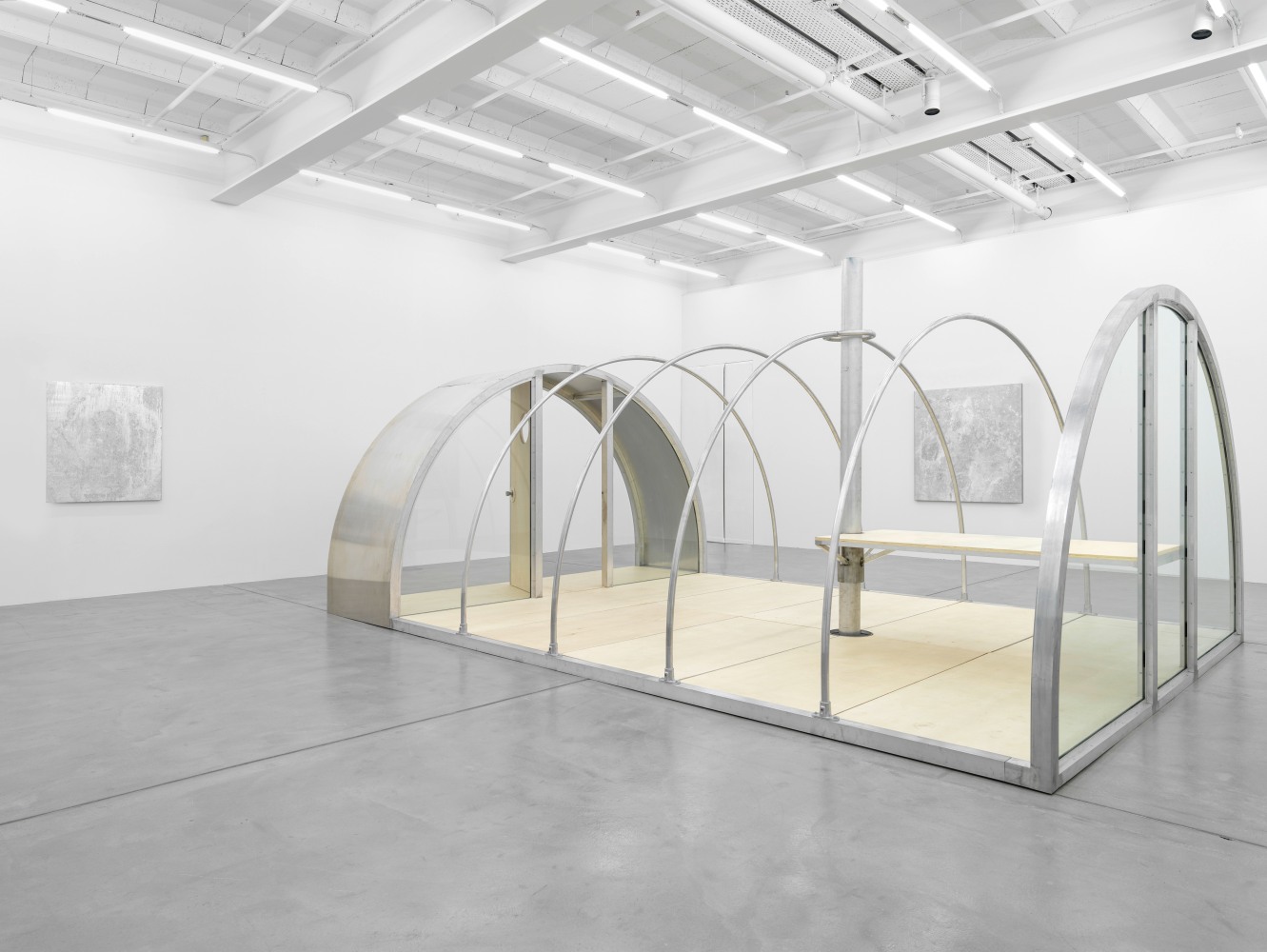 Installation view, Oscar Tuazon, Galerie Eva Presenhuber, Maag Areal, Zurich, 2024