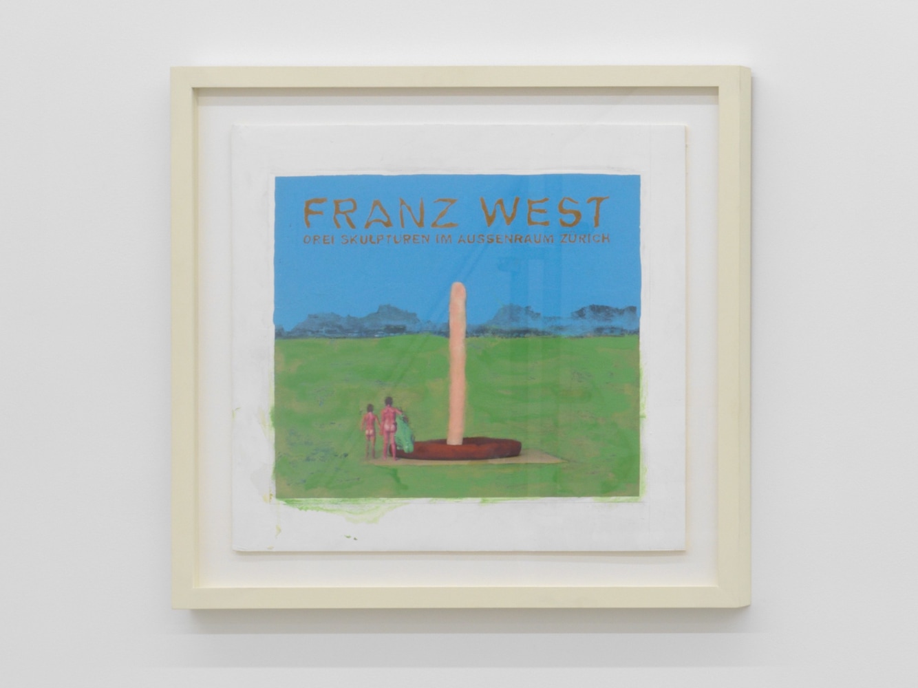 FRANZ&amp;nbsp;WEST&amp;nbsp;
Design for a poster (3 Skulpturen im Aussenraum Z&amp;uuml;rich)
2006
Acrylic, paper collage on foam core board
Image 44.5 x 50.5 cm / 17 1/2 x 19 3/4 inches
Frame 76 x 79.5 x 4 cm / 29 7/8 x 31 1/4 x 1 5/8 inches