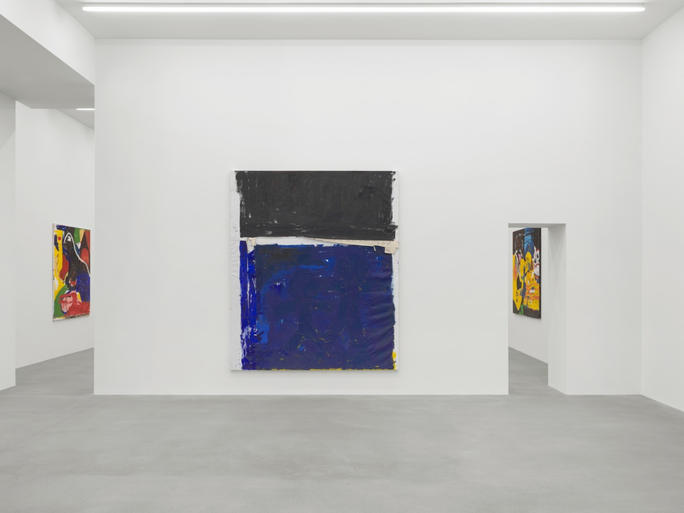 Installation view of Joe Bradley painting and drawing exhibition