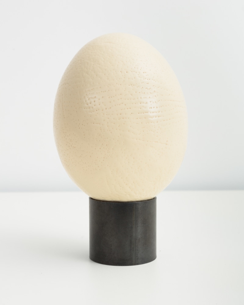 Egg sculpture by Sarah Ortmeyer
