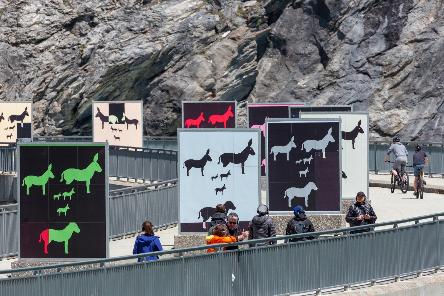 Installation view of works by Valentin Carron