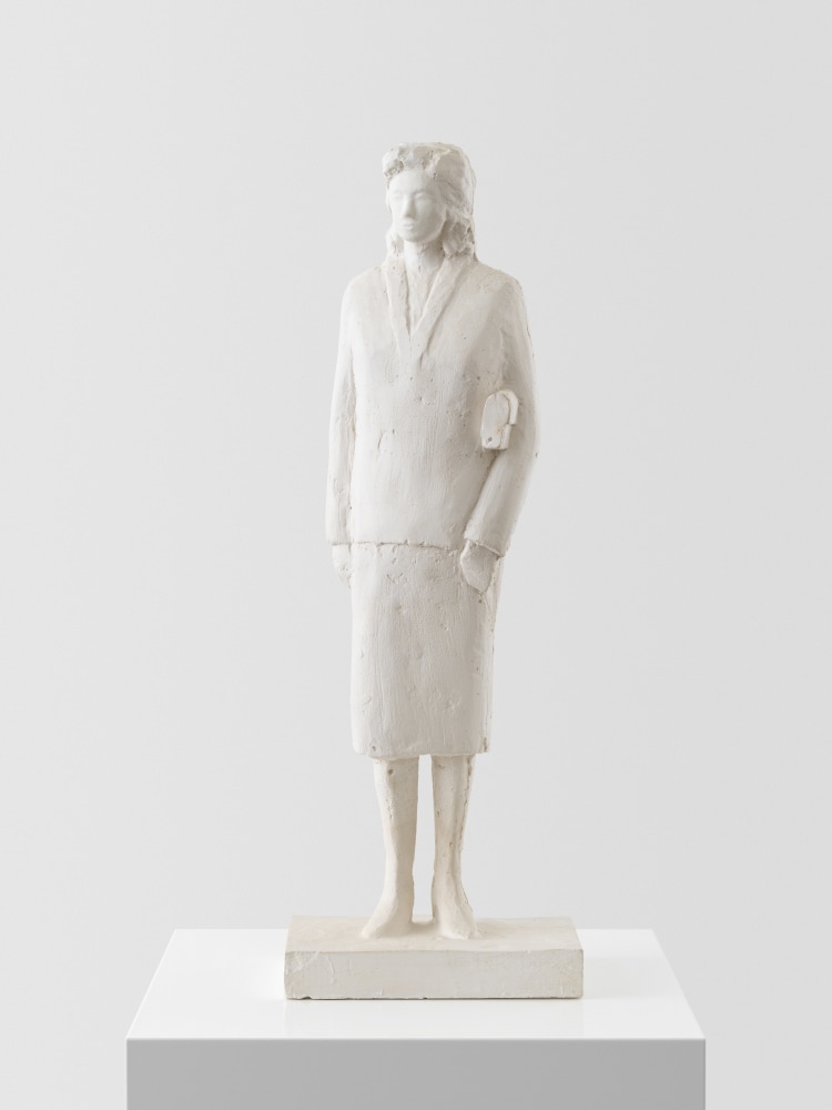 plaster sculpture of a hostess by Peter Fischli and David Weiss