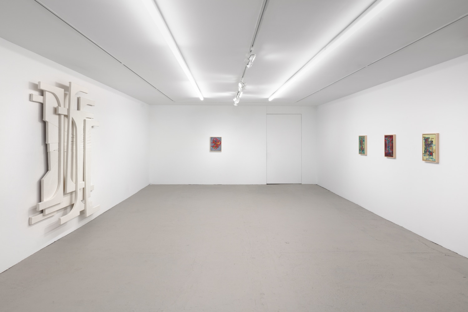 installation view of works by Wyatt Kahn