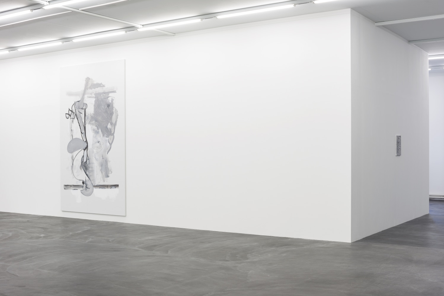 Installation view of Tobias Pils paintings and works on paper exhibition