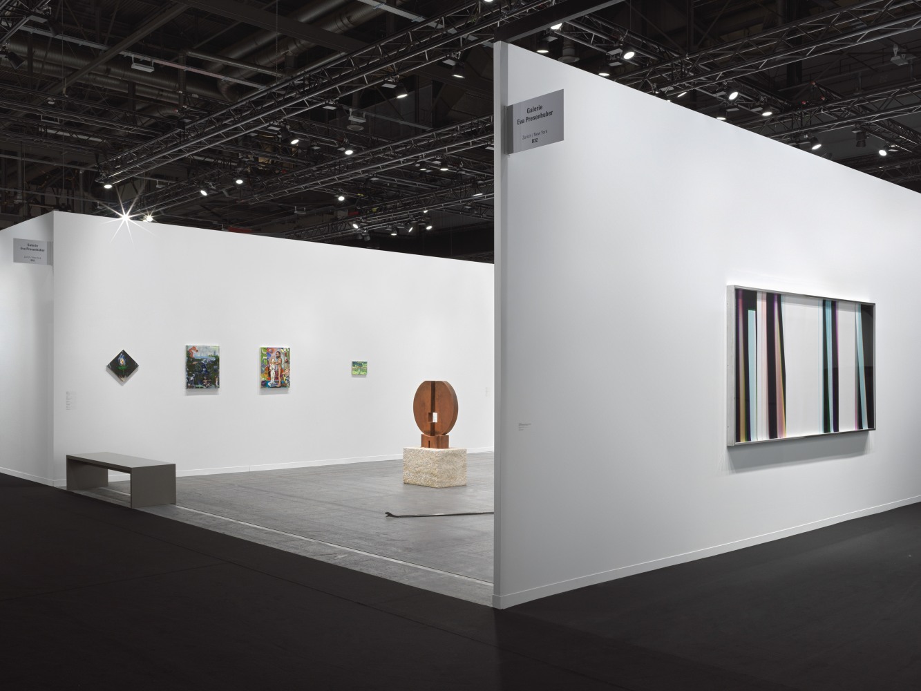 Installation view of works by various artists