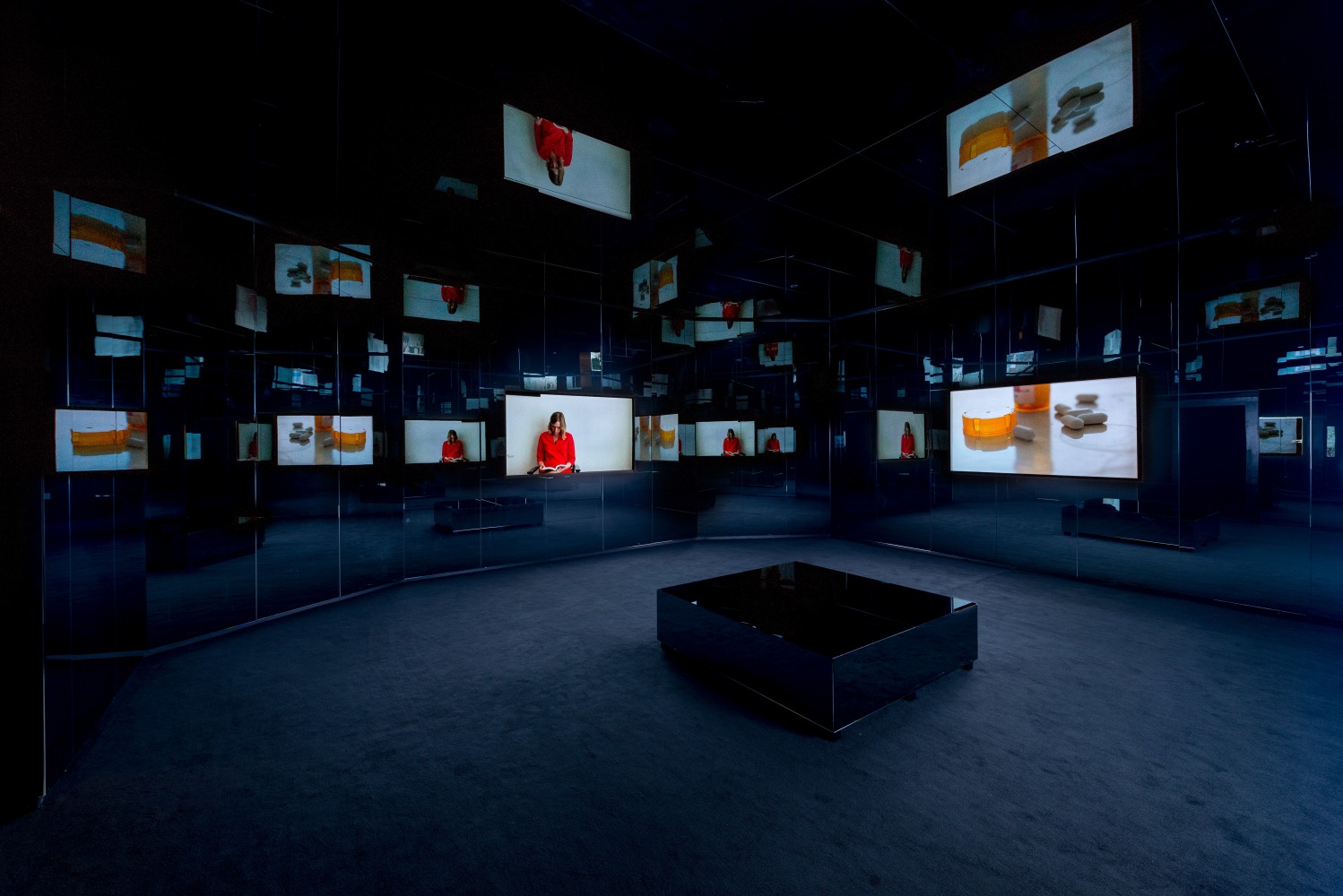 Installation view of Works by Doug Aitken