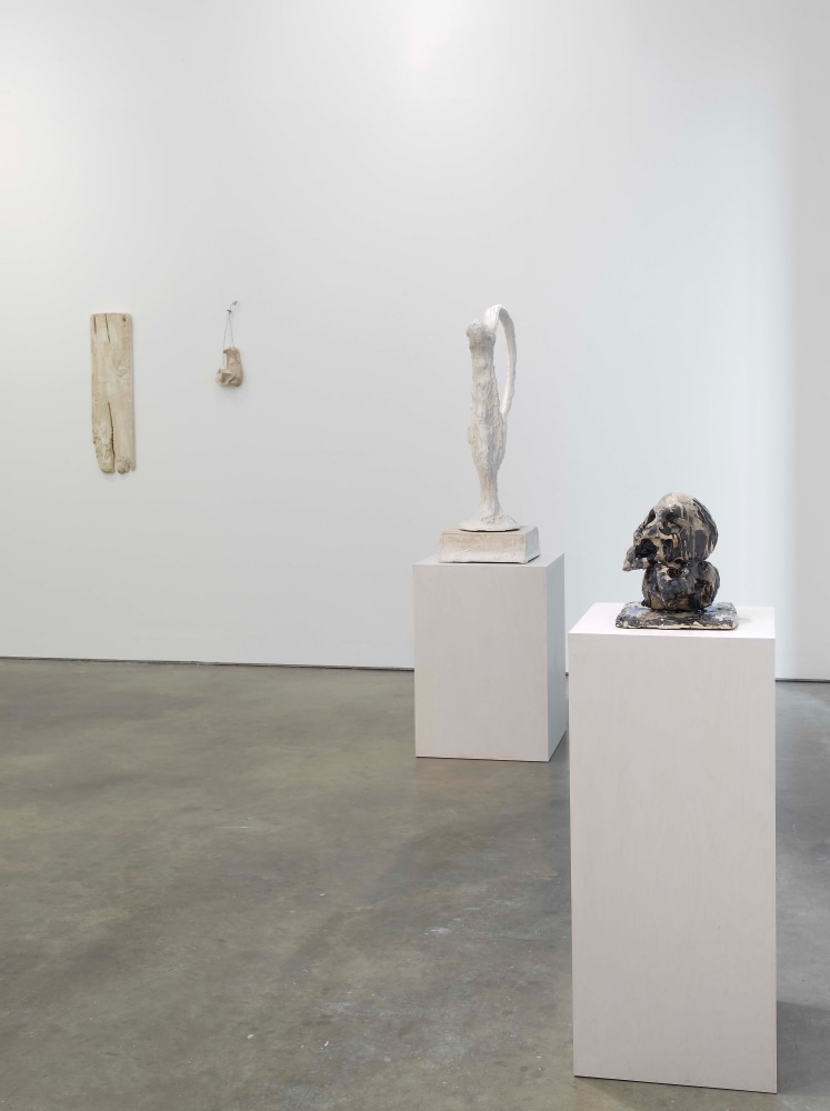 Installation view of sculptures by Andrew Lord