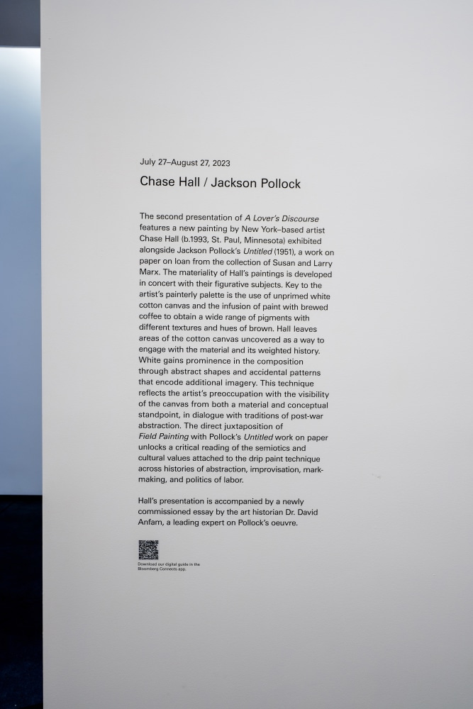 Installation view, Chase Hall, A Lover&amp;#39;s Discourse, Aspen Art Museum, Aspen, 2023