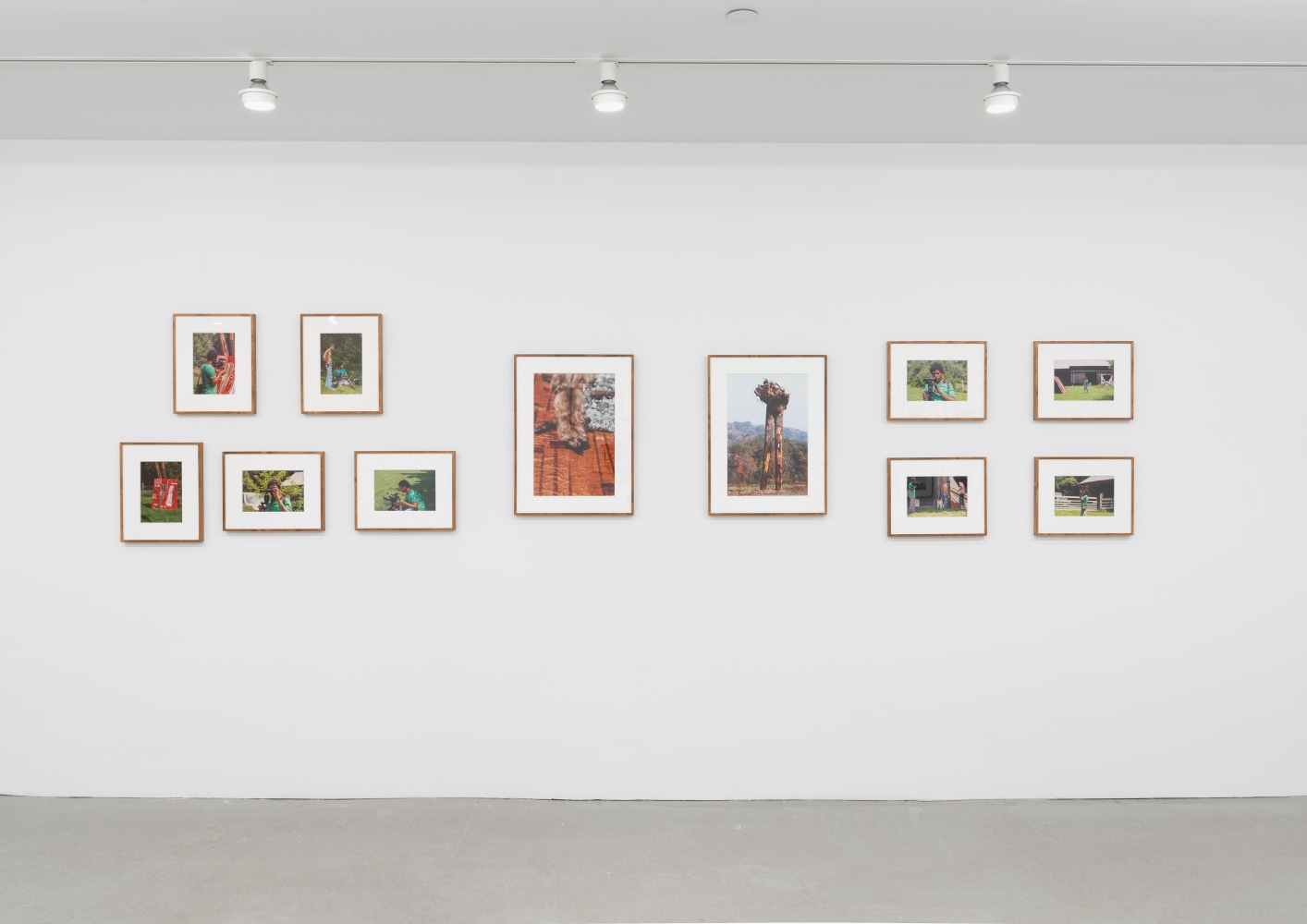 Installation view of photographs by Lee Jaffe