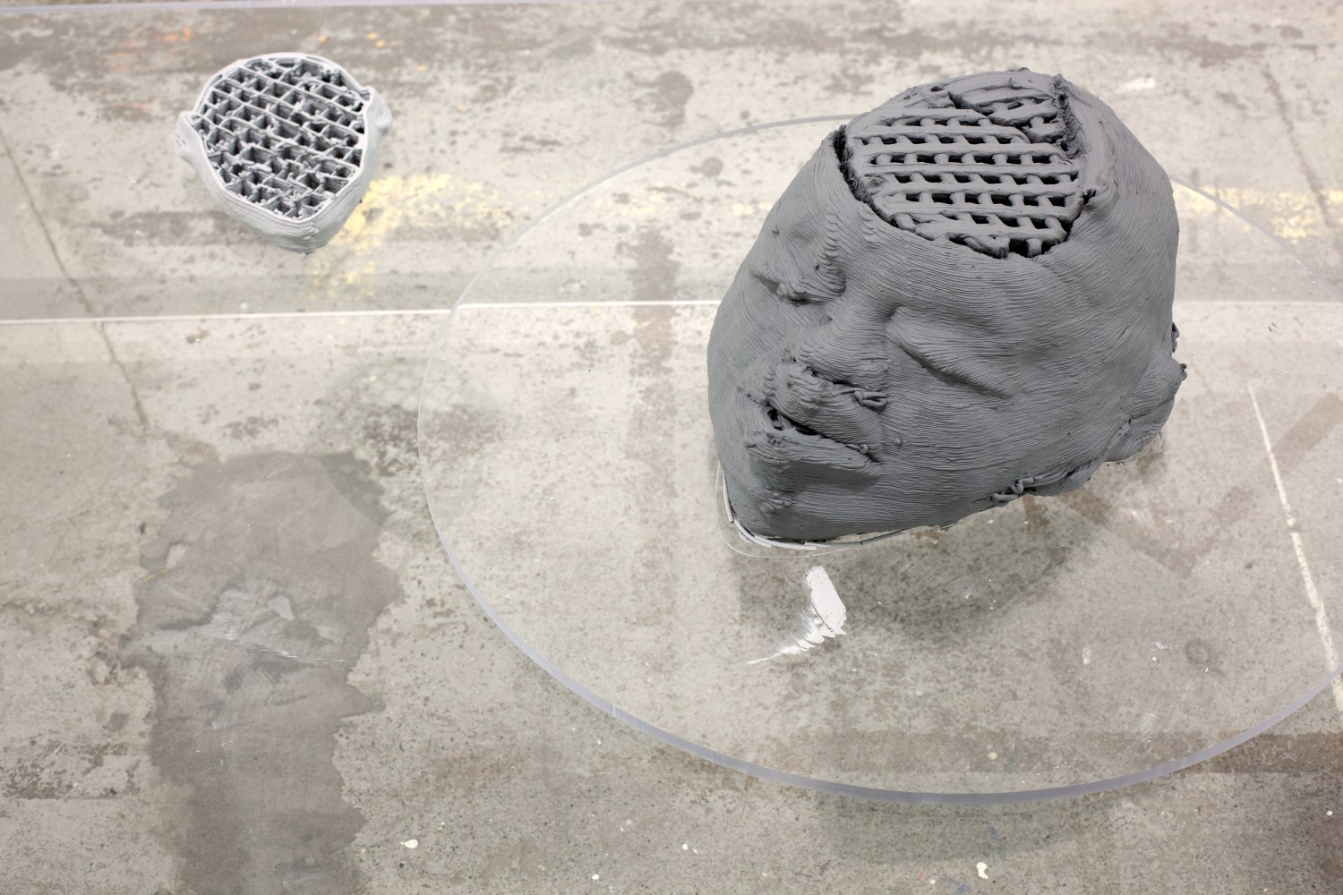 Installation view of sculptures by Matthew Angelo Harrison