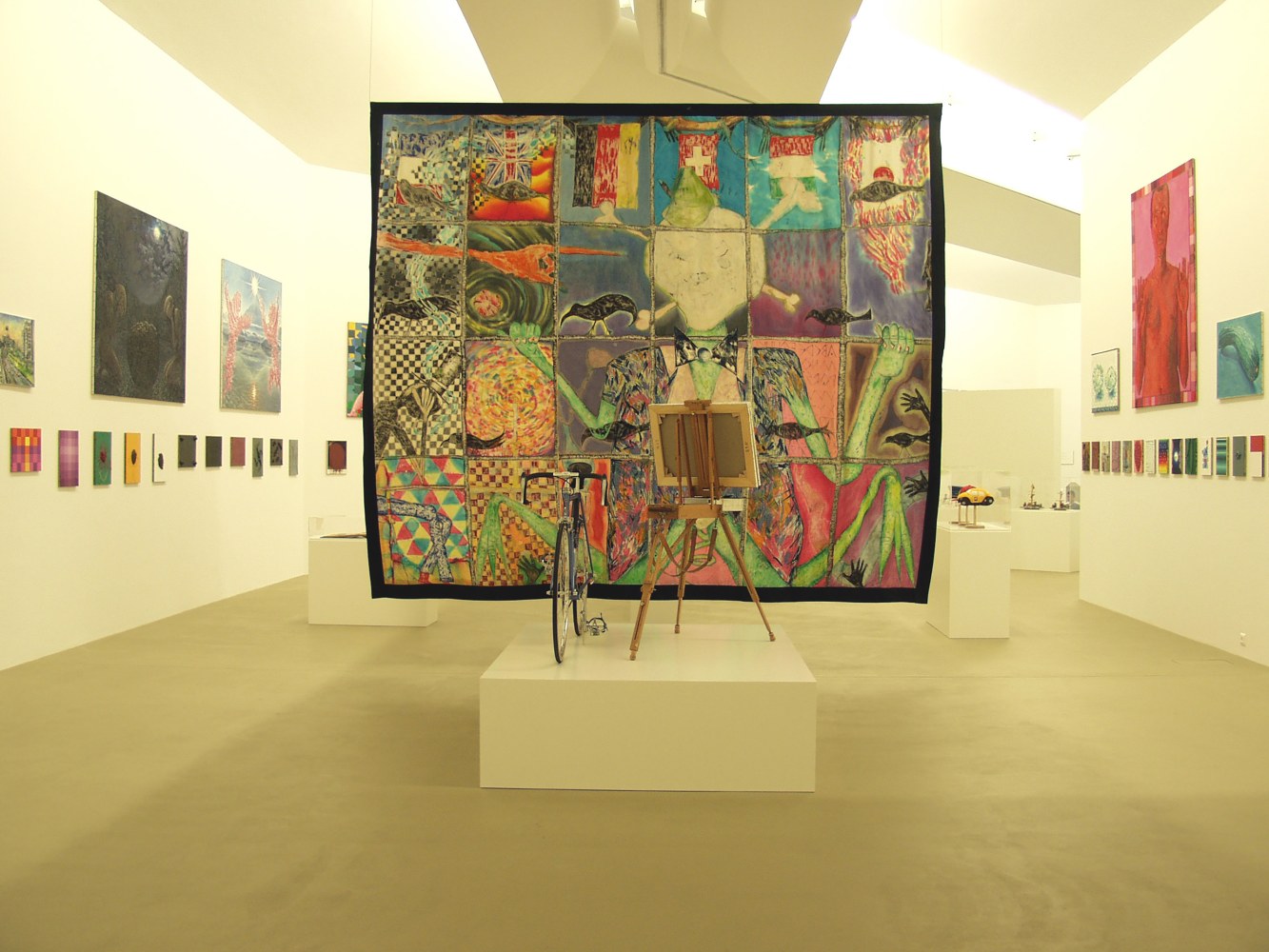Installation view of works by Jean-Frédéric Schnyder