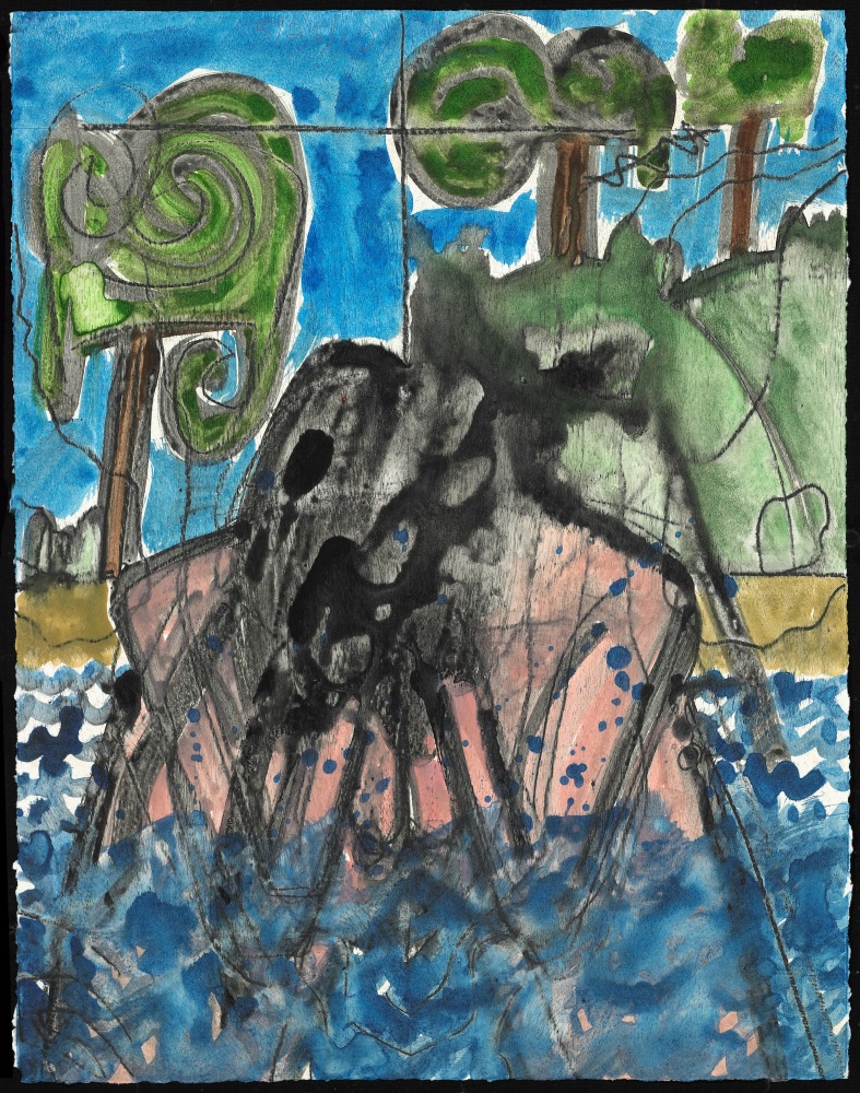 monotype by Carroll Dunham