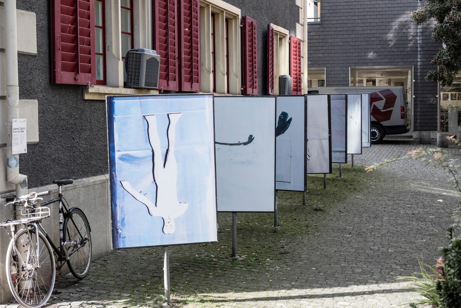 Installation view, Valentin Carron, From A to Bex, TABLEAU, Bahnhof Stadelhofen, Zurich, 2025