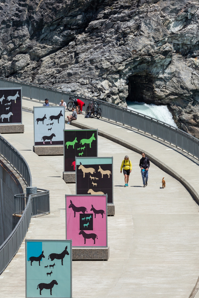 Installation view of works by Valentin Carron