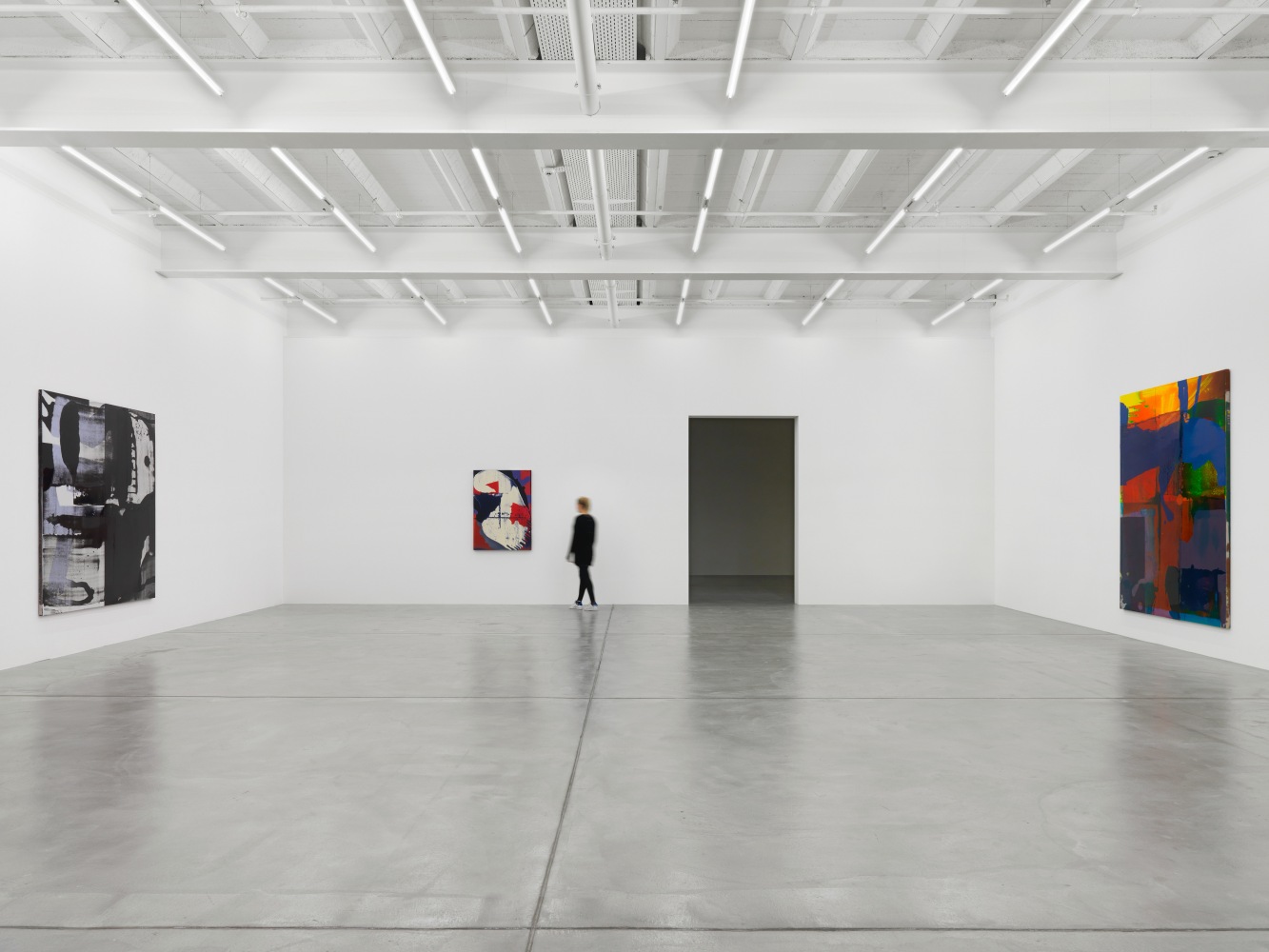 Installation view of Alex Hubbard paintings exhibition