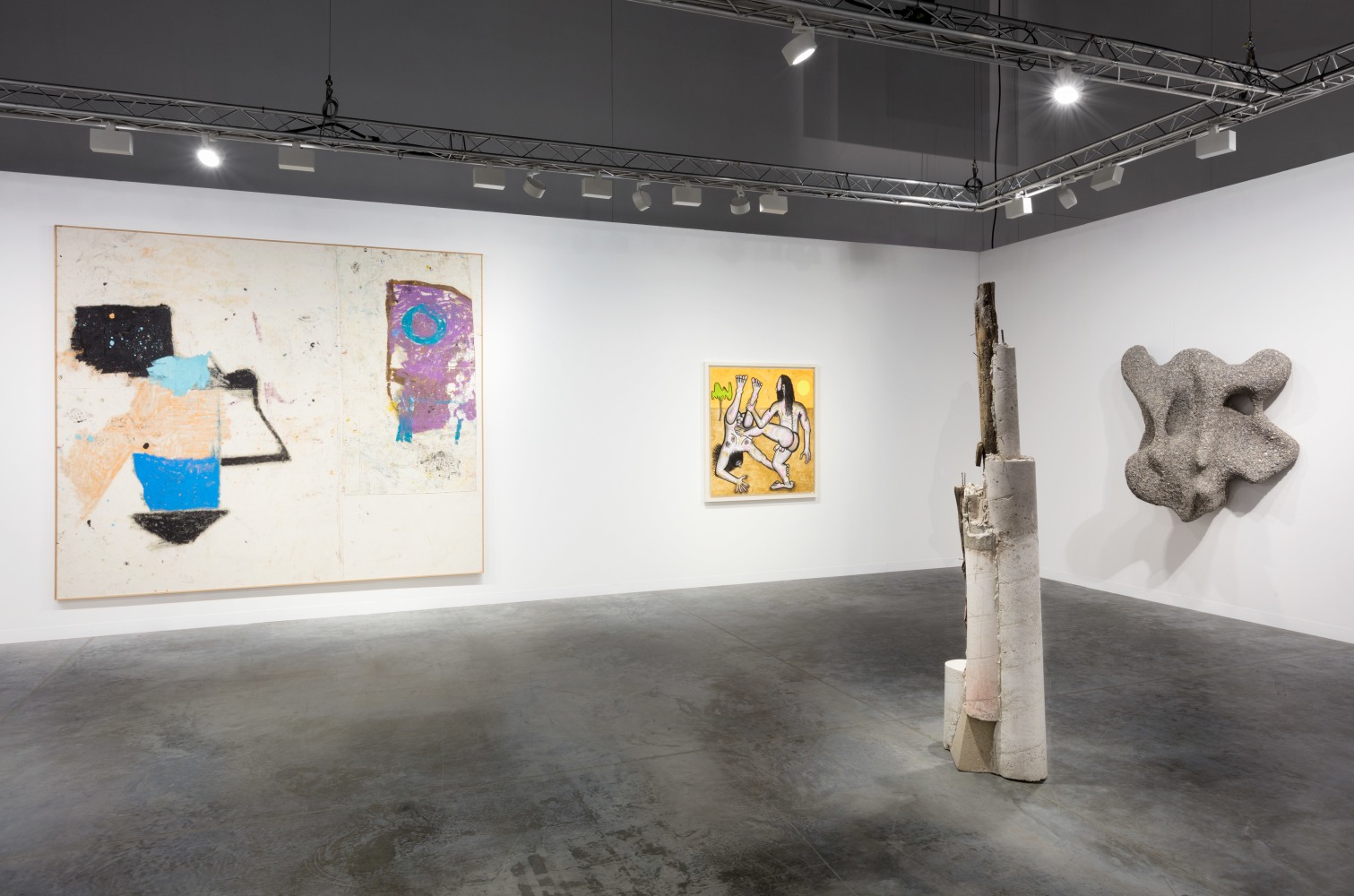 Installation view of works by various artists
