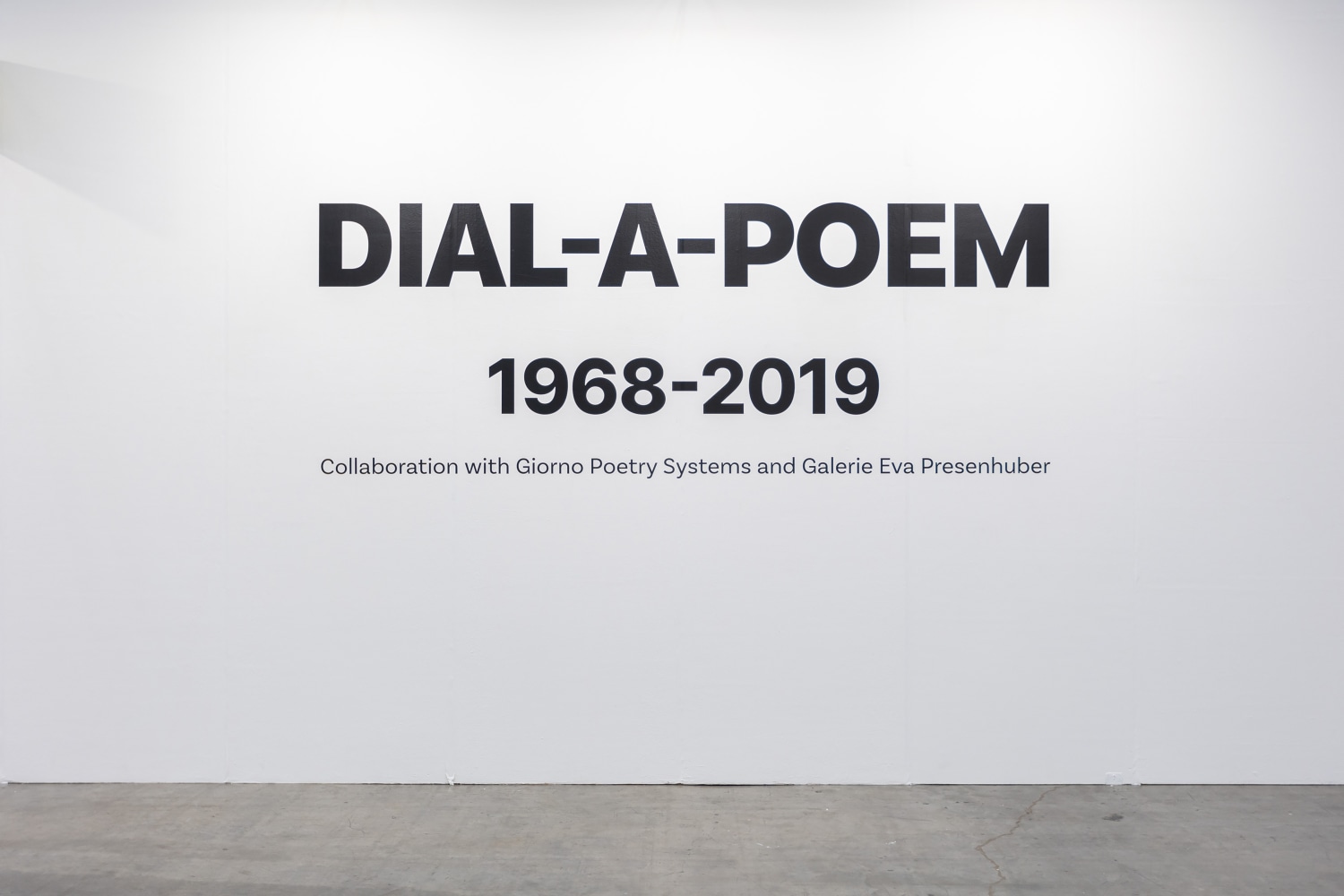 Installation view, John Giorno, Dial-A-Poem, Art Busan, Busan, 2024