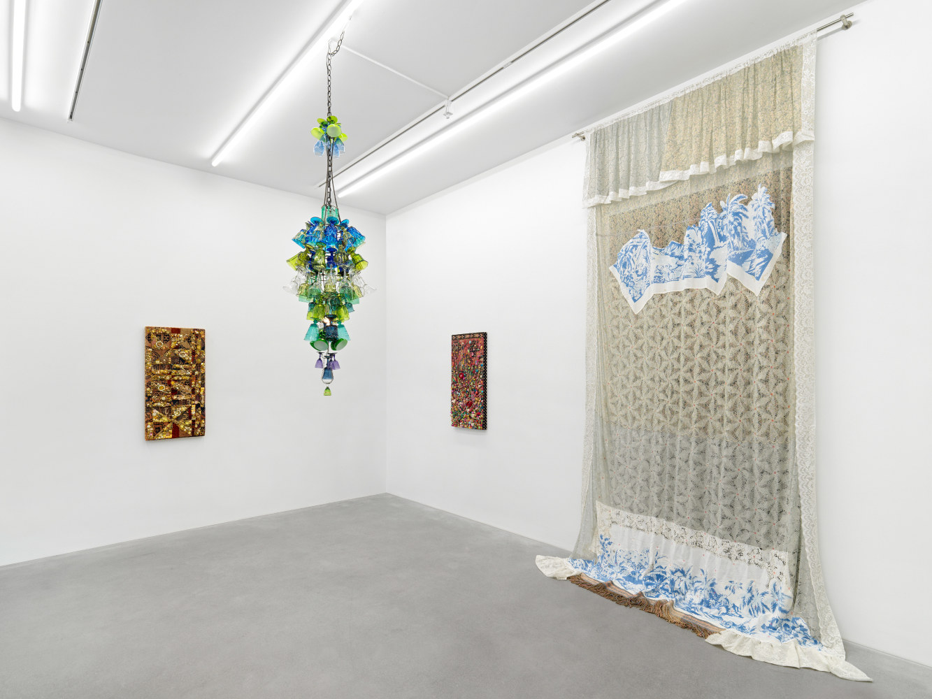Installation view of works by Chuck Nanney and Joel Otterson