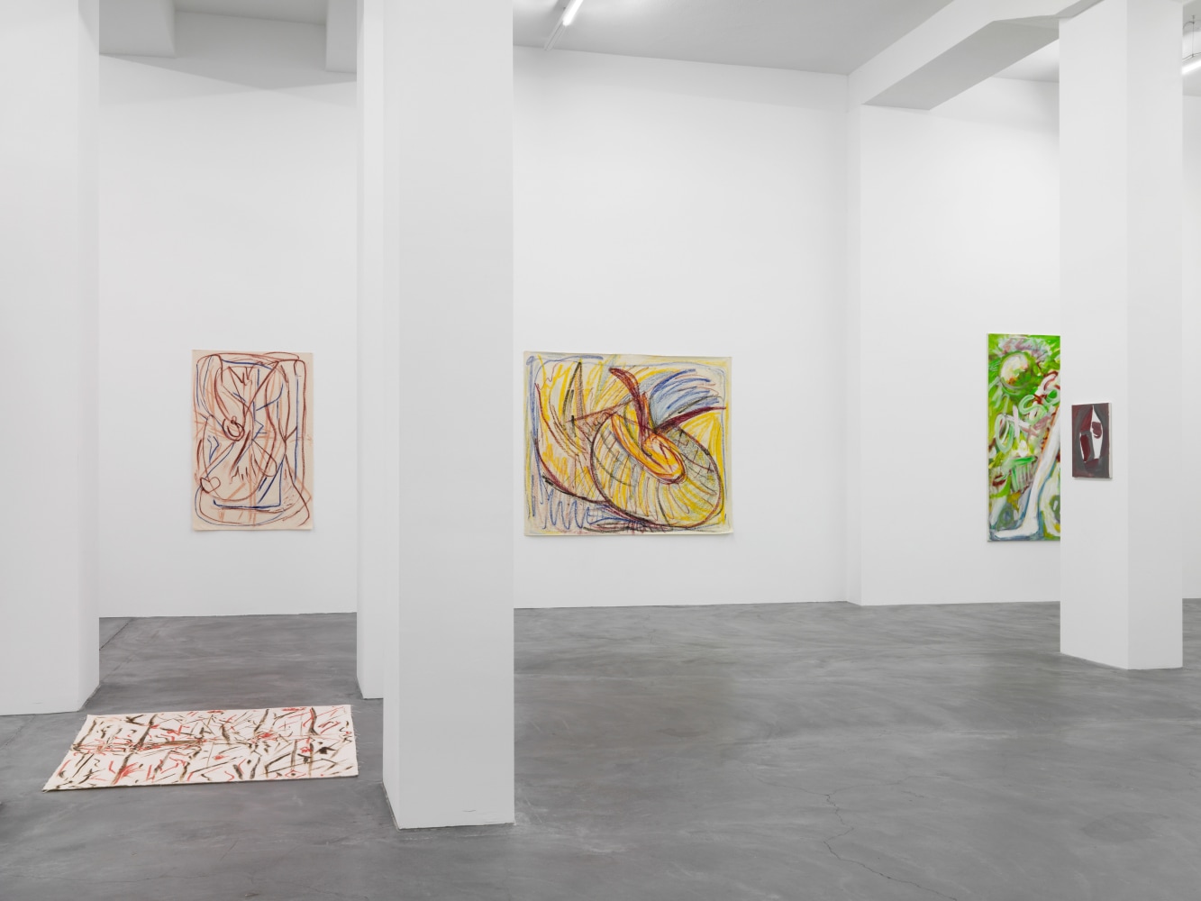 Installation view of Tamuna Sirbiladze paintings exhibition