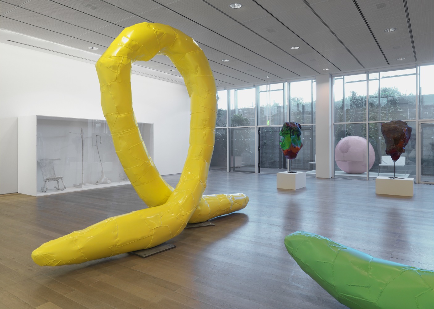 Installation view of works by Franz West