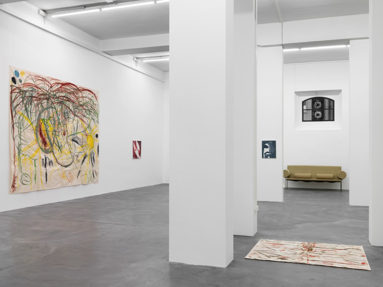 Installation view of Tamuna Sirbiladze paintings exhibition