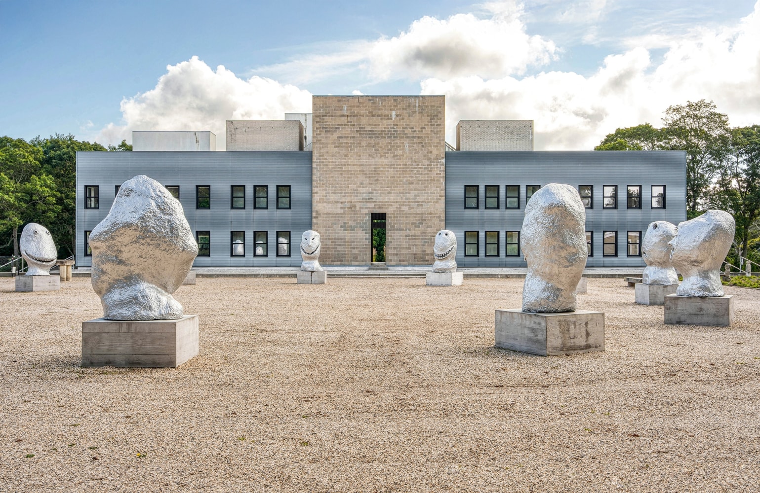 Installation view, Ugo Rondinone, sunrise. east, The Watermill Center, Hamptons, 2025