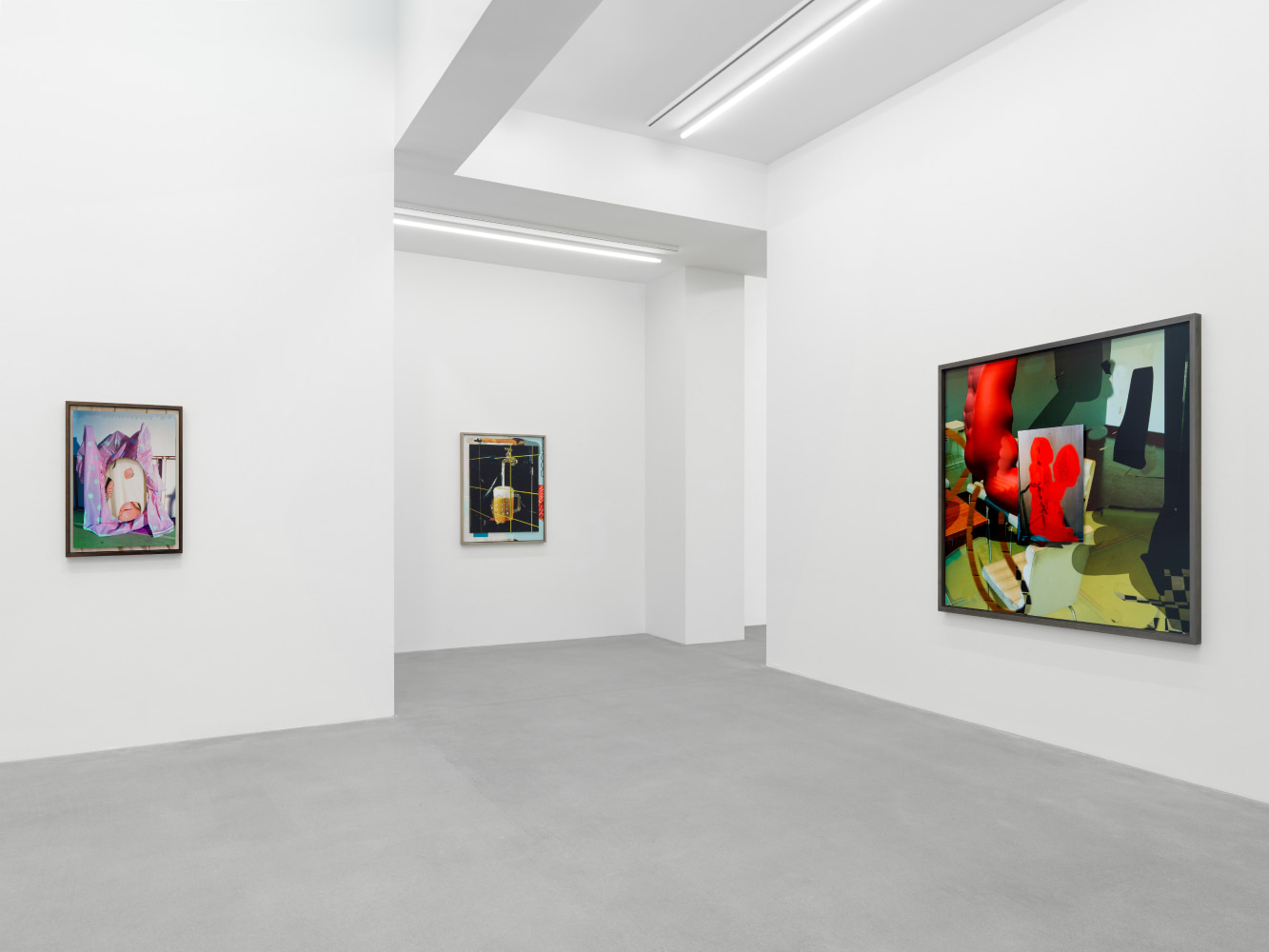 Installation view, Lucas Blalock, Potemkin Village, Galerie Eva Presenhuber, Waldmannstrasse, Zurich, 2023