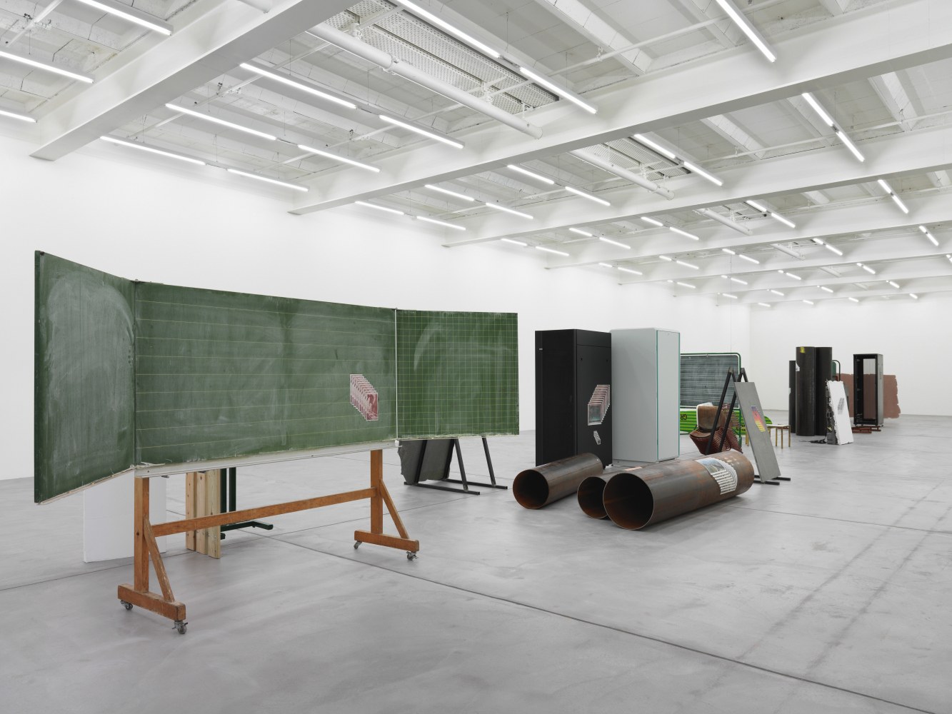 Installation view of Matias Faldbakken sculpture installation exhibition