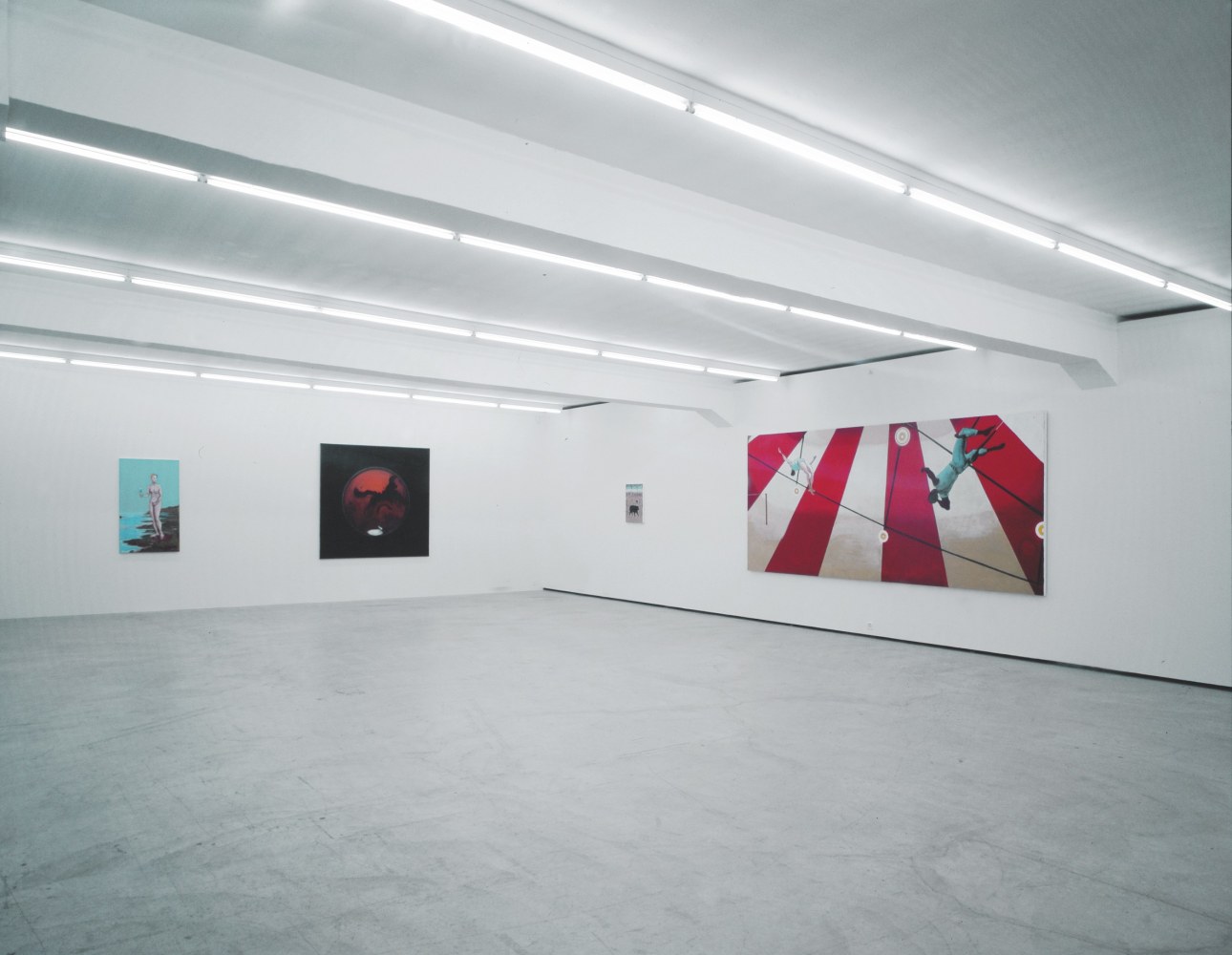 Installation view of Verne Dawson paintings exhibition