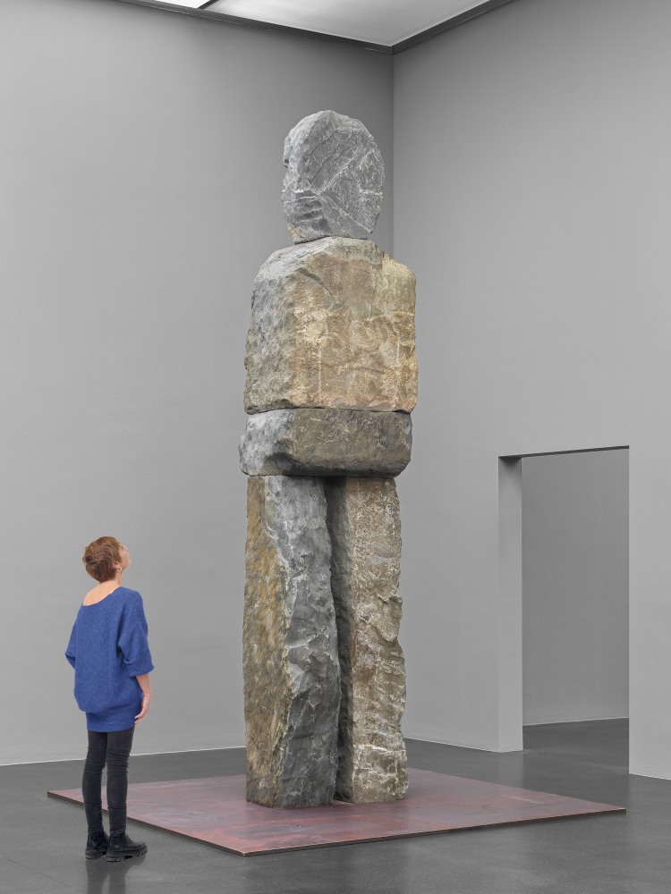 the innnocent 

2024

Bluestone, stainless steel, concrete

413 x 93 x 70 cm / 162 5/8 x 36 5/8 x 27 1/2 in

&amp;copy; Ugo Rondinone