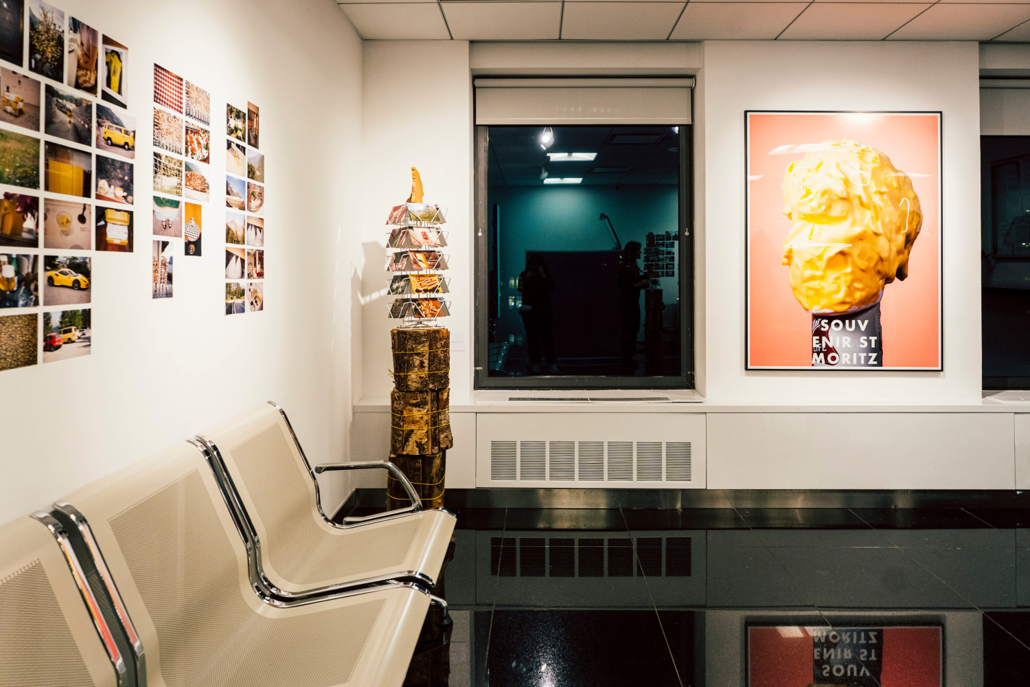 Installation view, Lucas Blalock, Souvenir Cinema, Swiss Consulate, New York, 2025