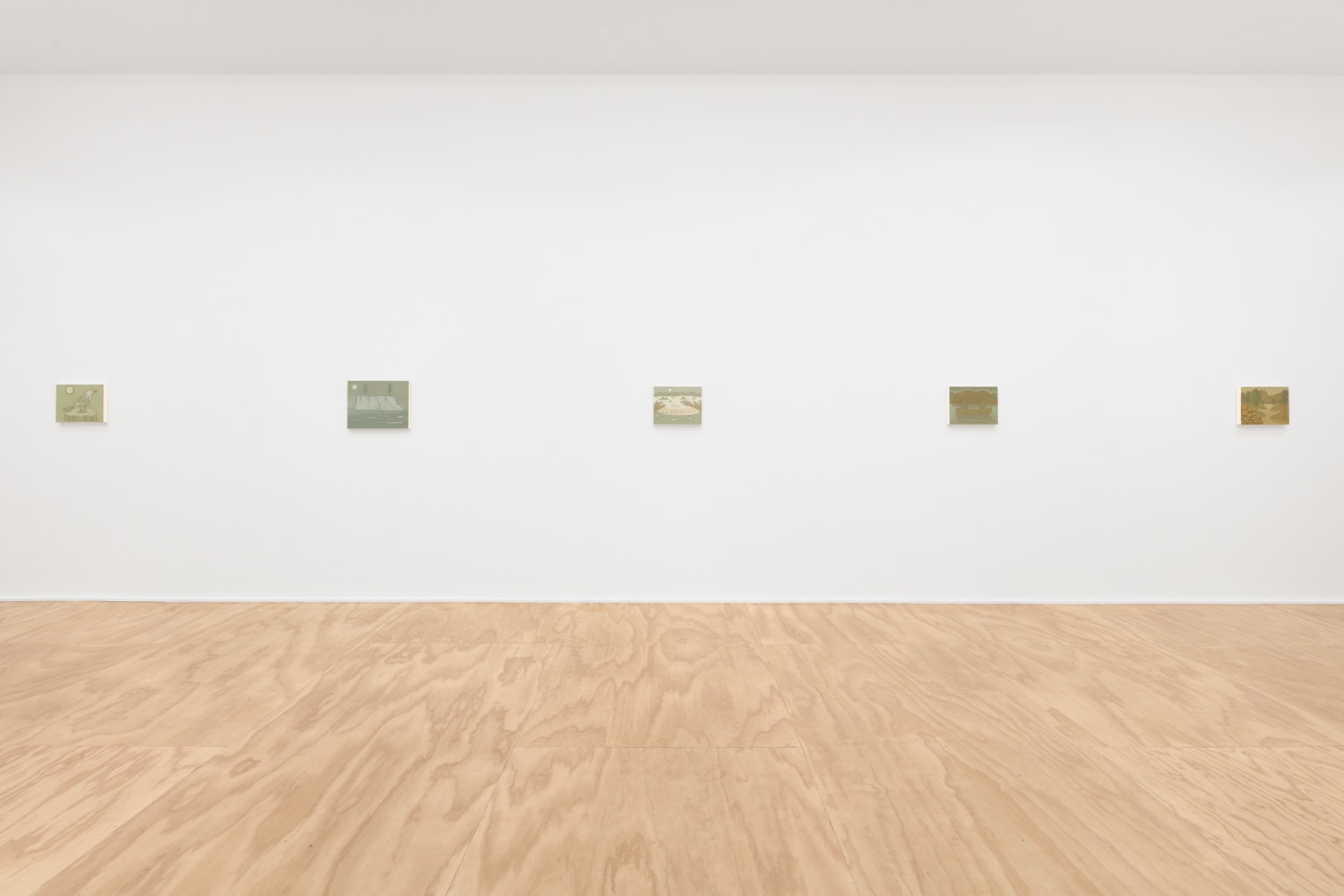 Installation view of John Dilg paintings exhibition