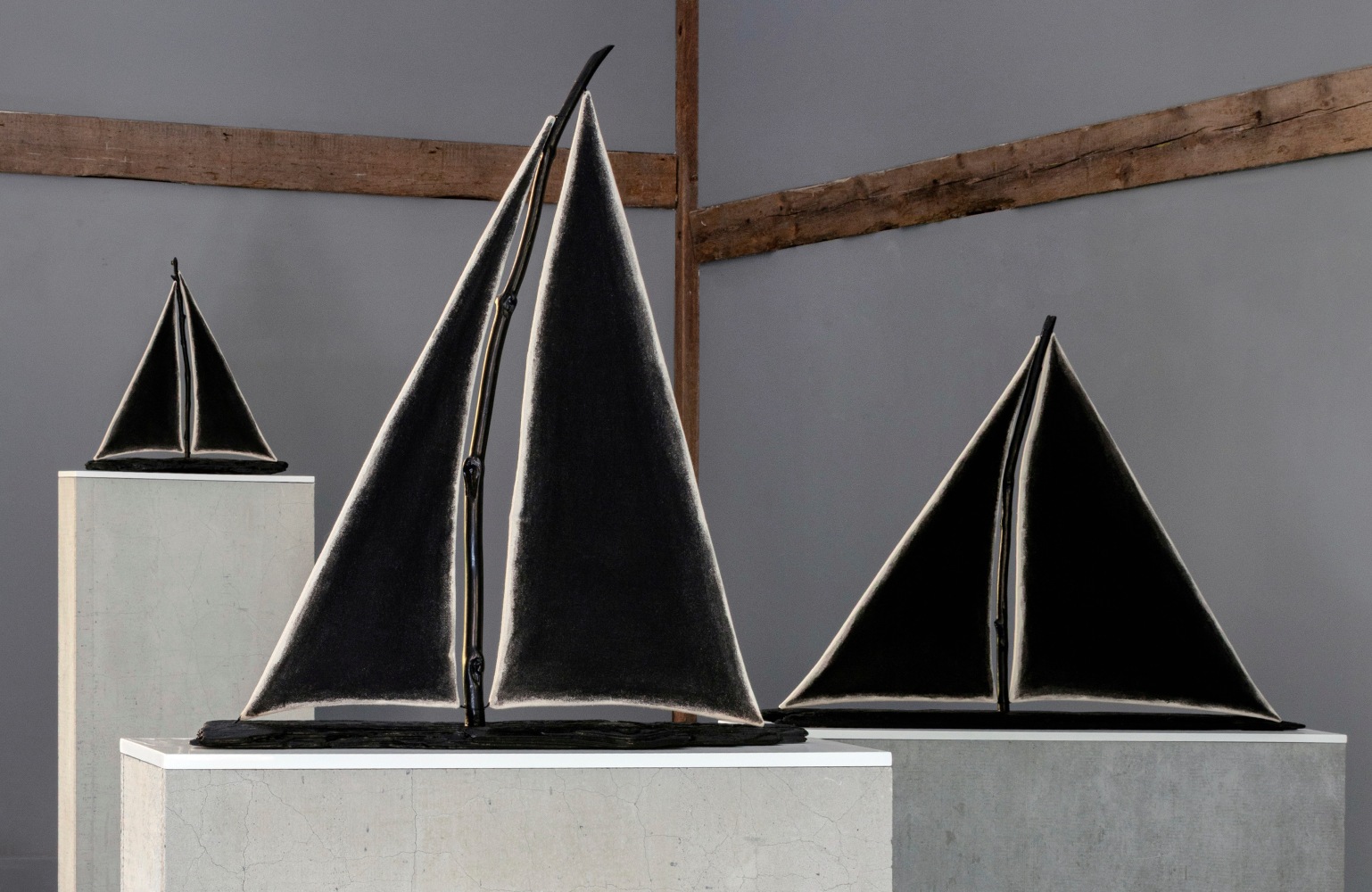 Installation view, Ugo Rondinone, sculpting wind, The Madoo Conservancy, Sagaponack, 2025