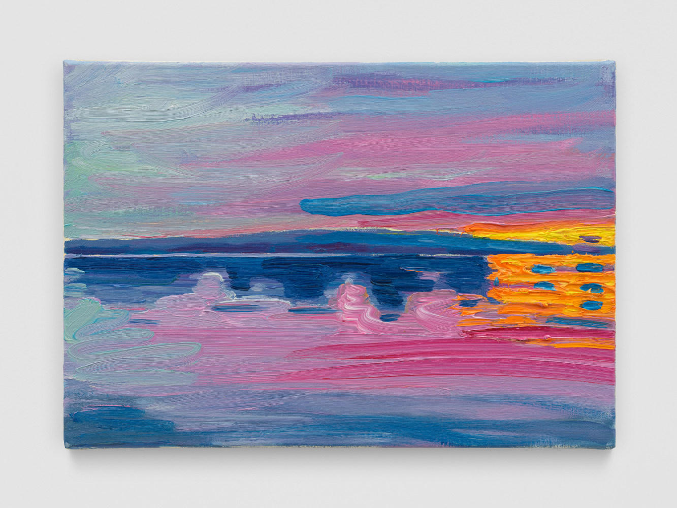 JEAN-FR&amp;Eacute;D&amp;Eacute;RIC SCHNYDER
Abend am Zugersee
19. M&amp;auml;rz - 3. Dez. 1996
Oil on canvas; 7/11
21 x 30 cm / 8 1/4 x 11 3/4 in
&amp;nbsp;