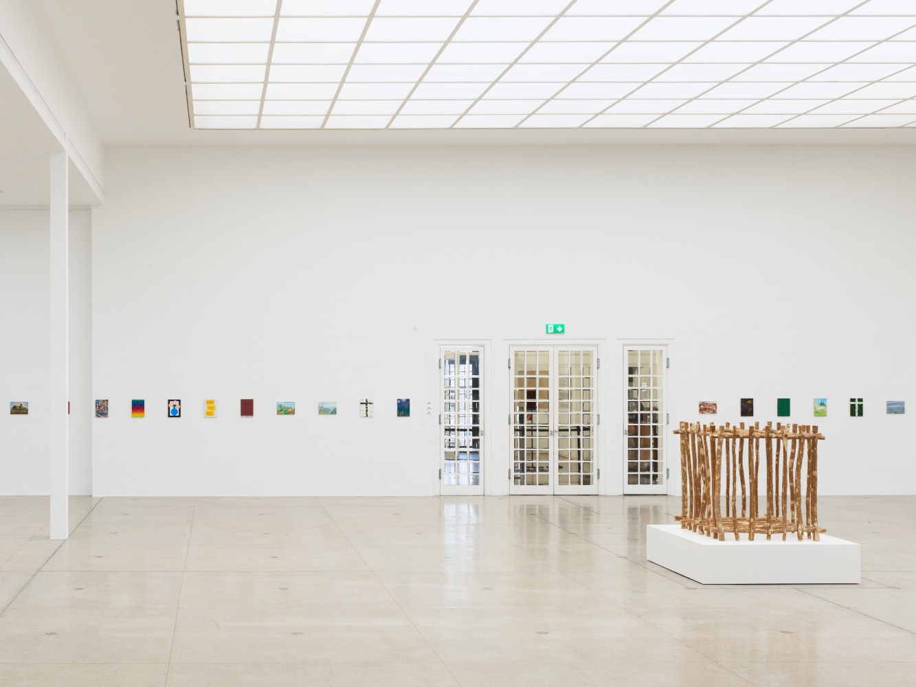 installation view of works by Jean-Frédéric Schnyder