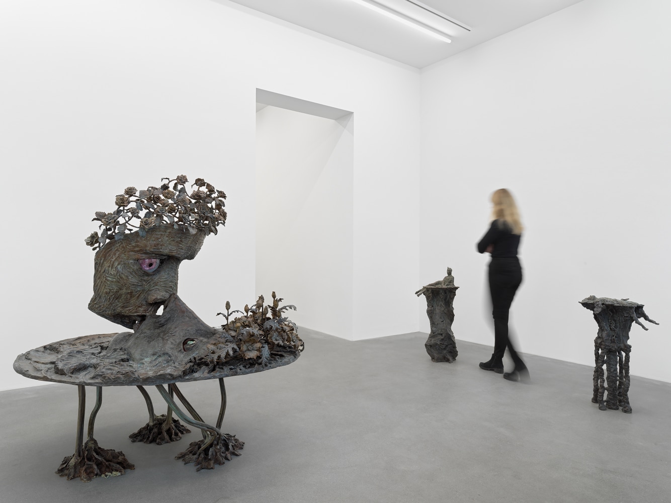 Installation view of sculptures by Jean-Marie Appriou