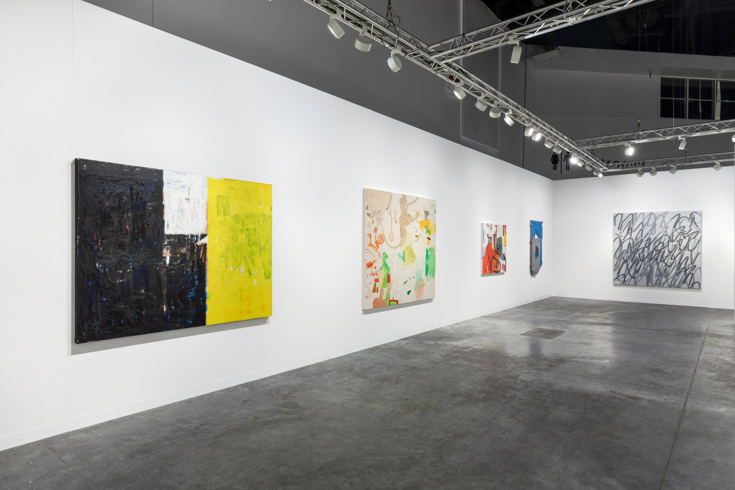 Installation view of works by various artists