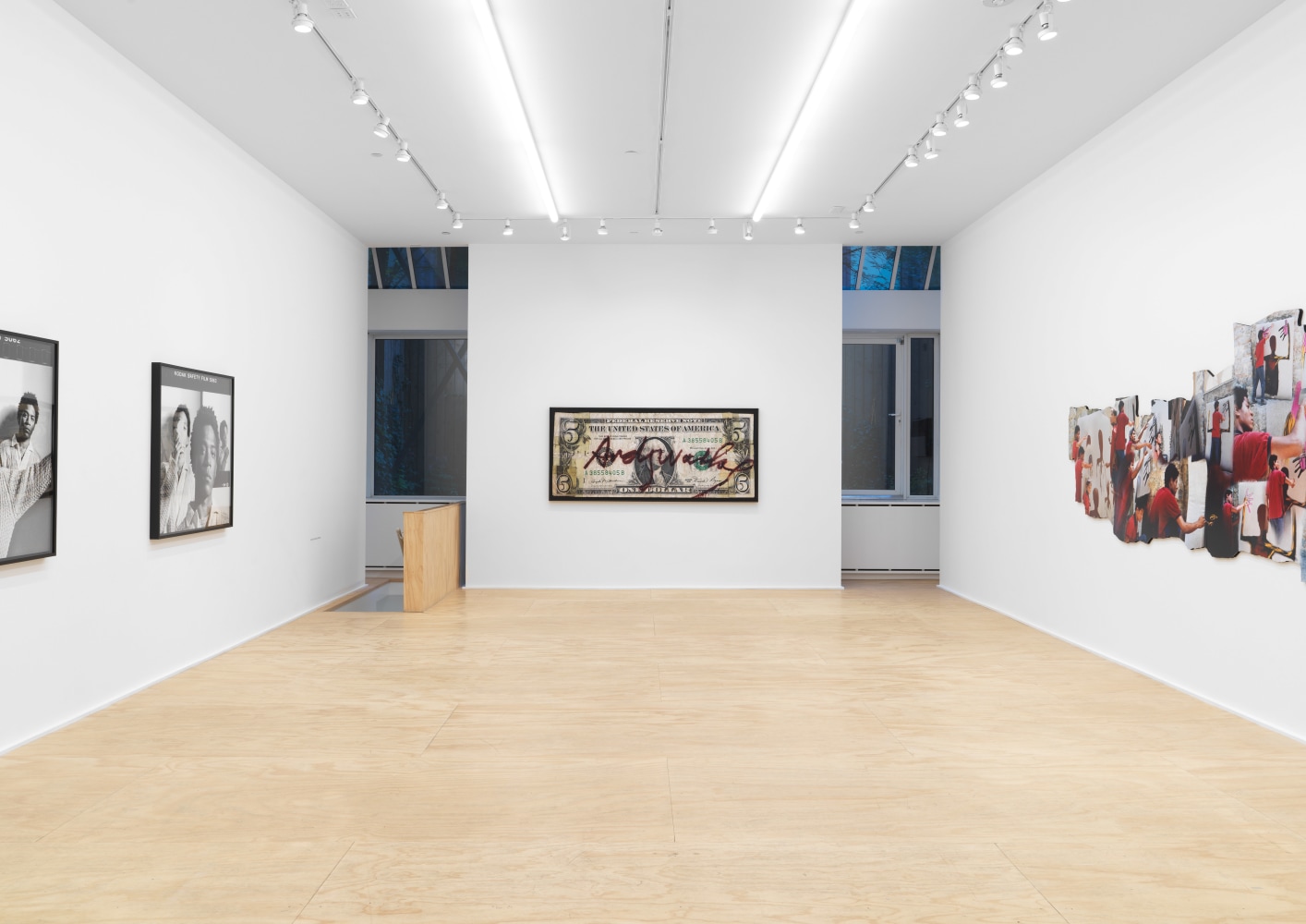 Installation view of photographs by Lee Jaffe