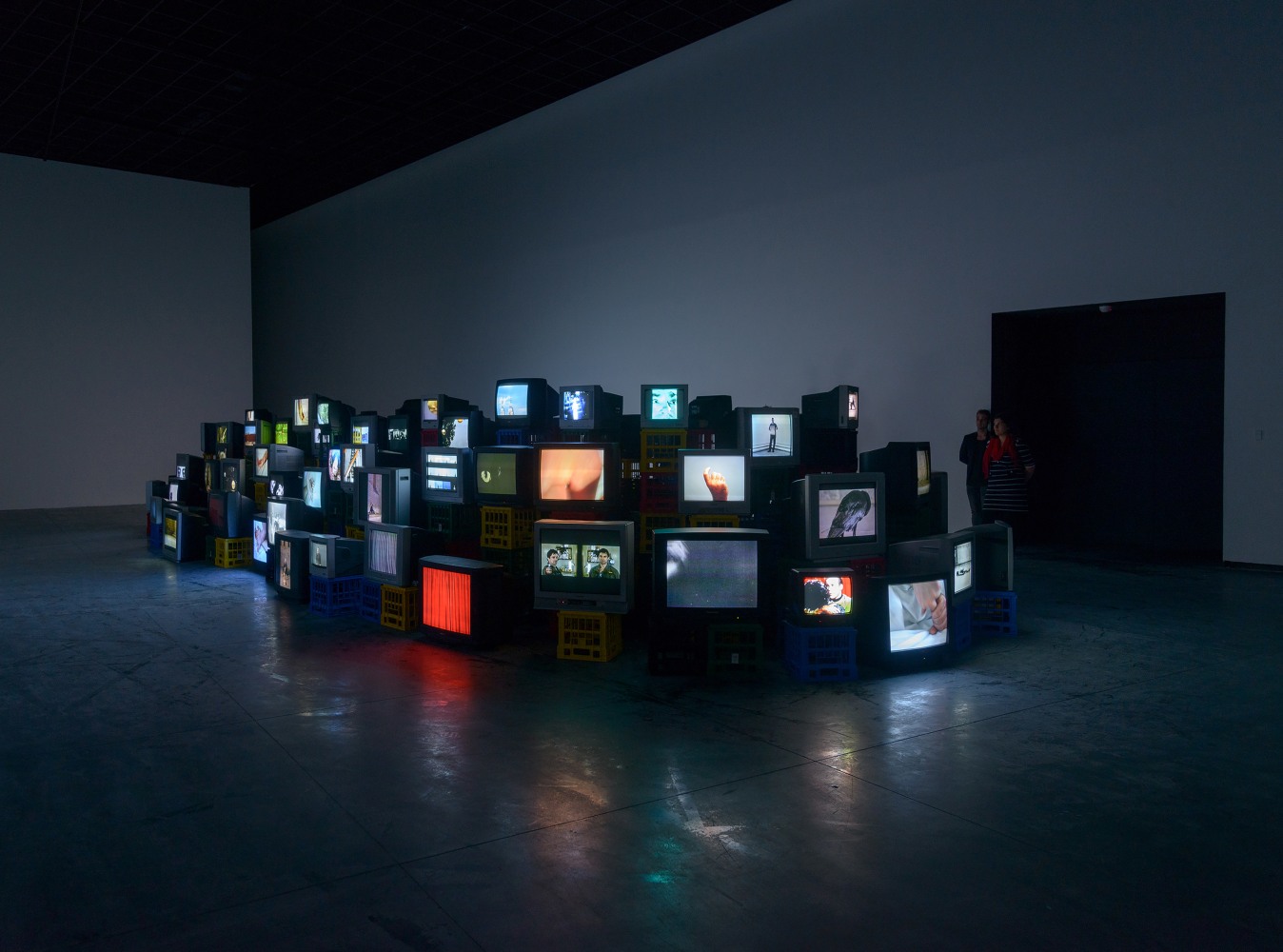 Installation view of photographs by Douglas Gordon