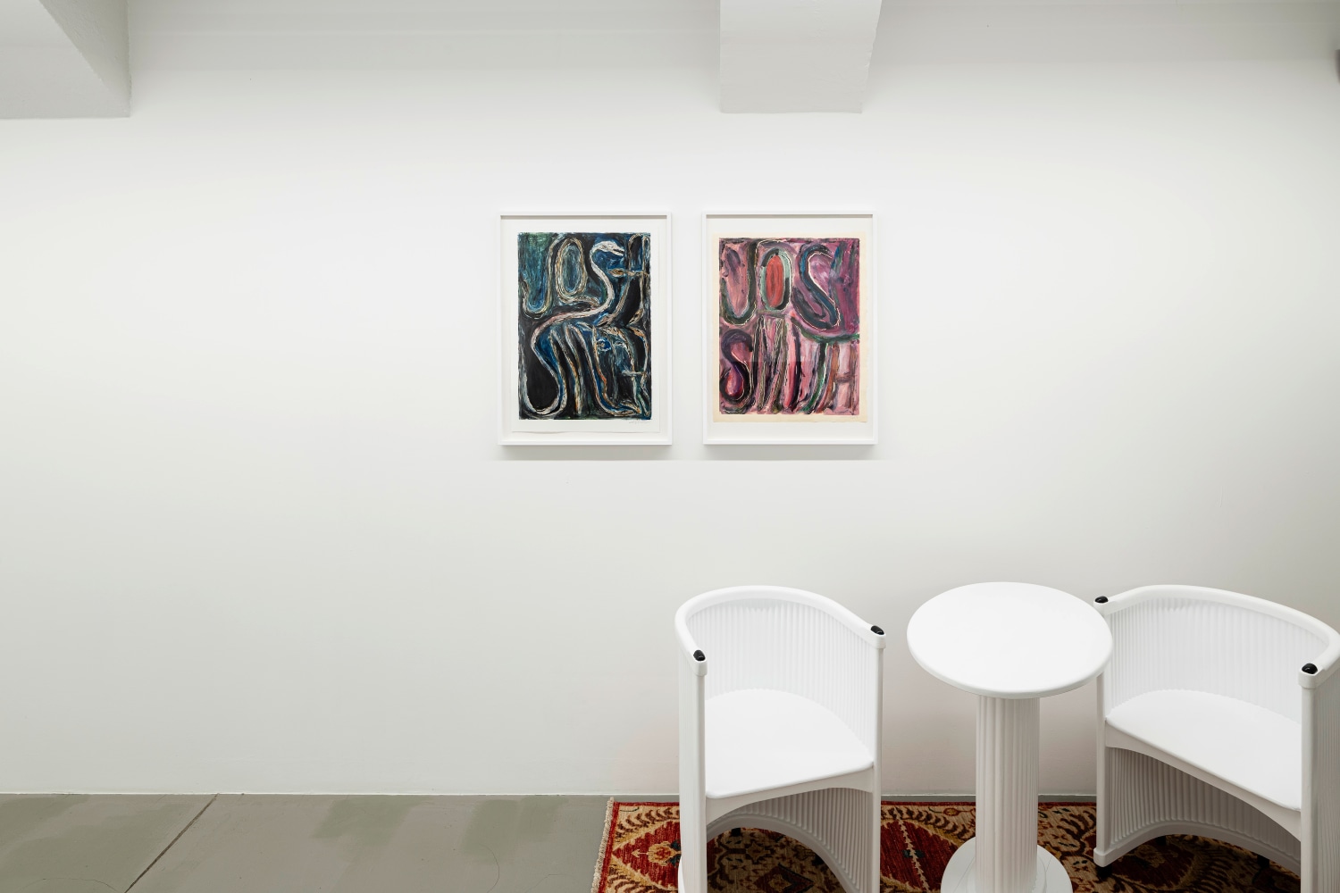 Installation view, Zeichnungen und Drucke / Drawings and Prints, Galerie Eva Presenhuber, Vienna, 2025