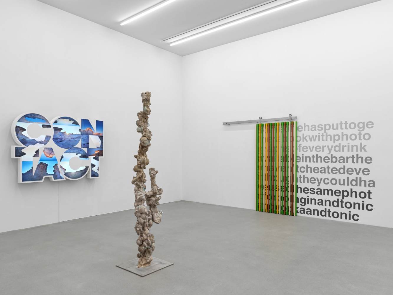 Installation view, Wall Works &amp;amp; Sculptures, Galerie Eva Presenhuber, Waldmannstrasse, Zurich, 2025
