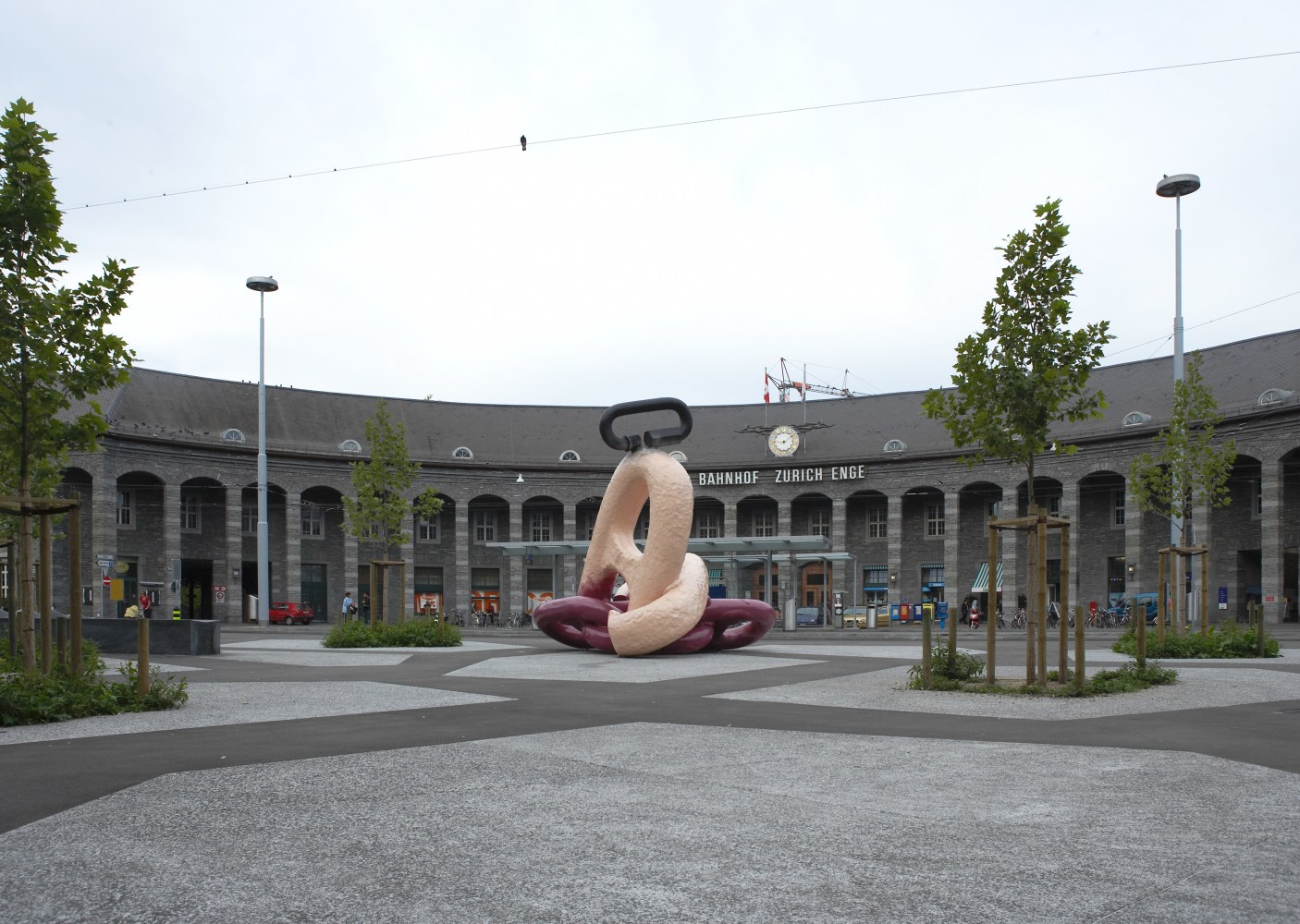 Installation view of sculpture by Mark Handforth