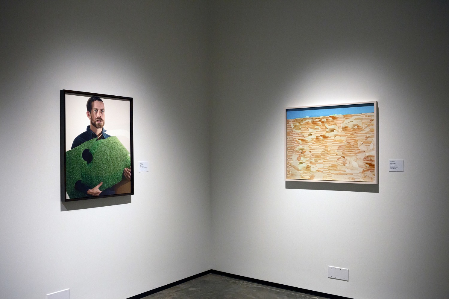 Installation view of Works by Lucas Blalock