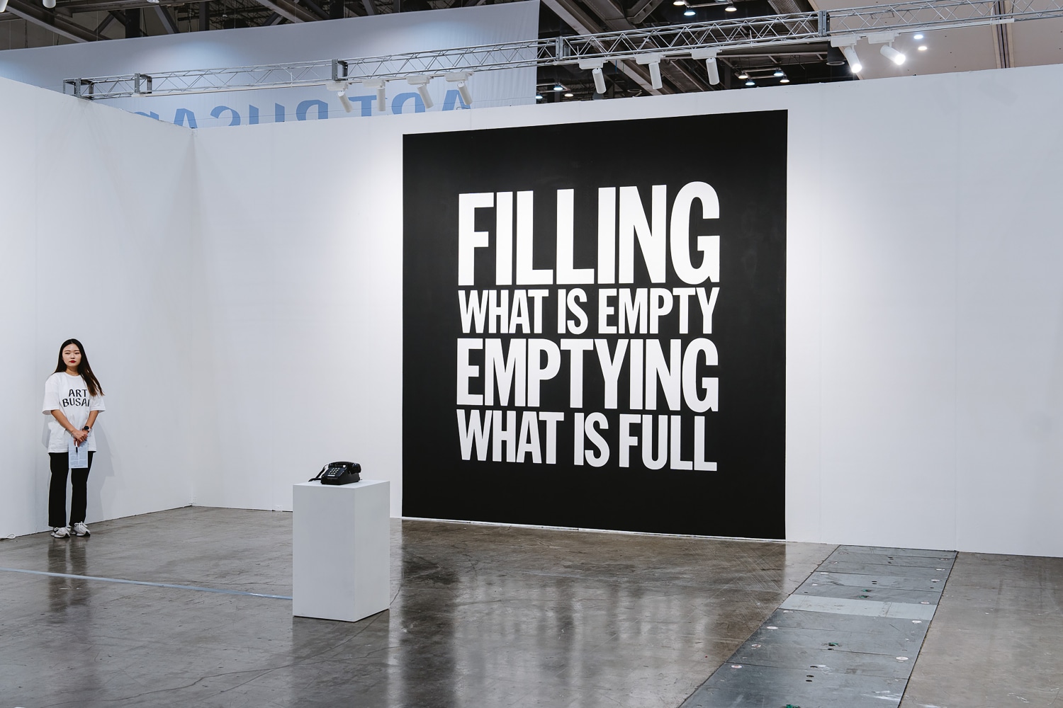 Installation view, John Giorno, Dial-A-Poem, Art Busan, Busan, 2024