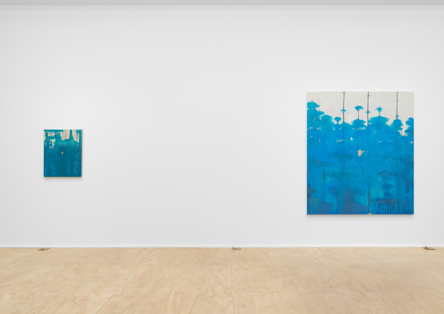 Installation view of Verne Dawson paintings exhibition