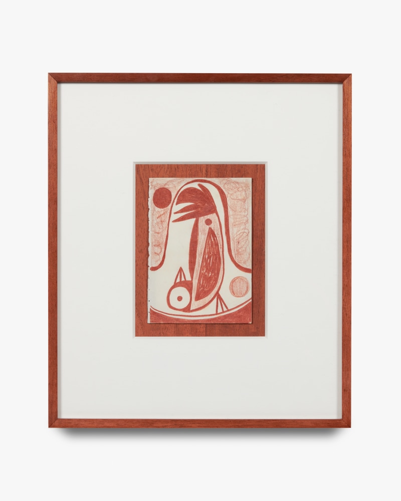 red drawing of birds by Austin Eddy